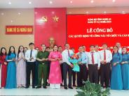 Xã Nghĩa Đàn công bố các quyết định về công tác tổ chức, cán bộ